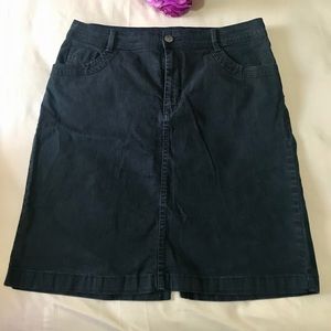 4x$20 Basic Editions Black Jean Skirt Size 16